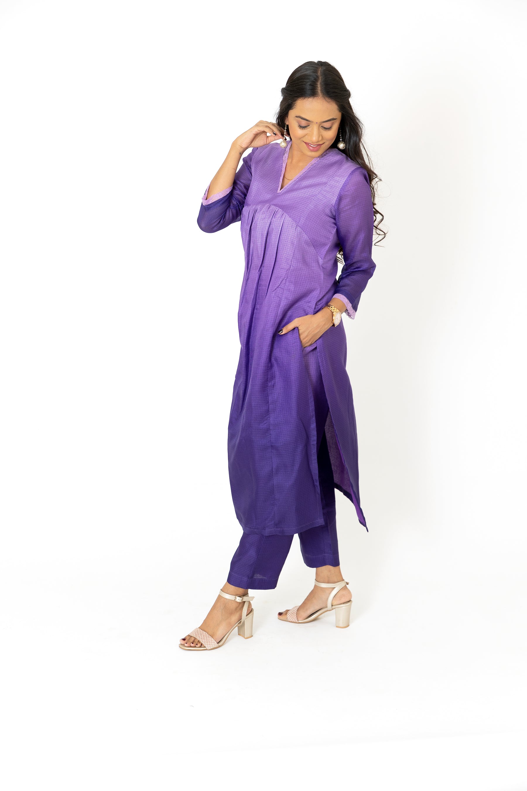 Purple Ombre Suit Set
