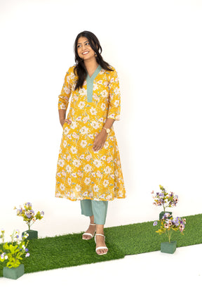 Yellow Kota Suit Set