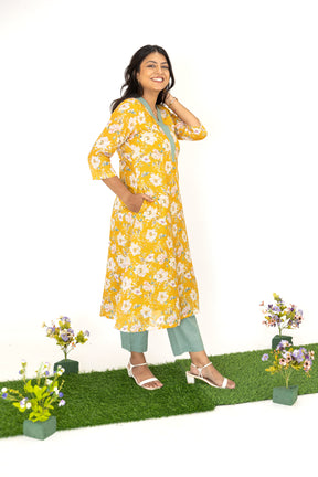 Yellow Kota Suit Set