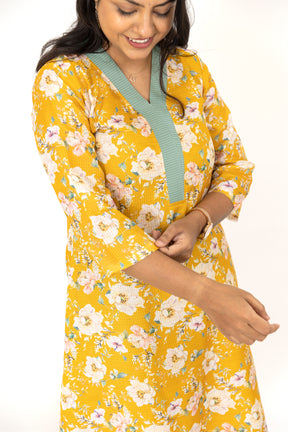 Yellow Kota Suit Set