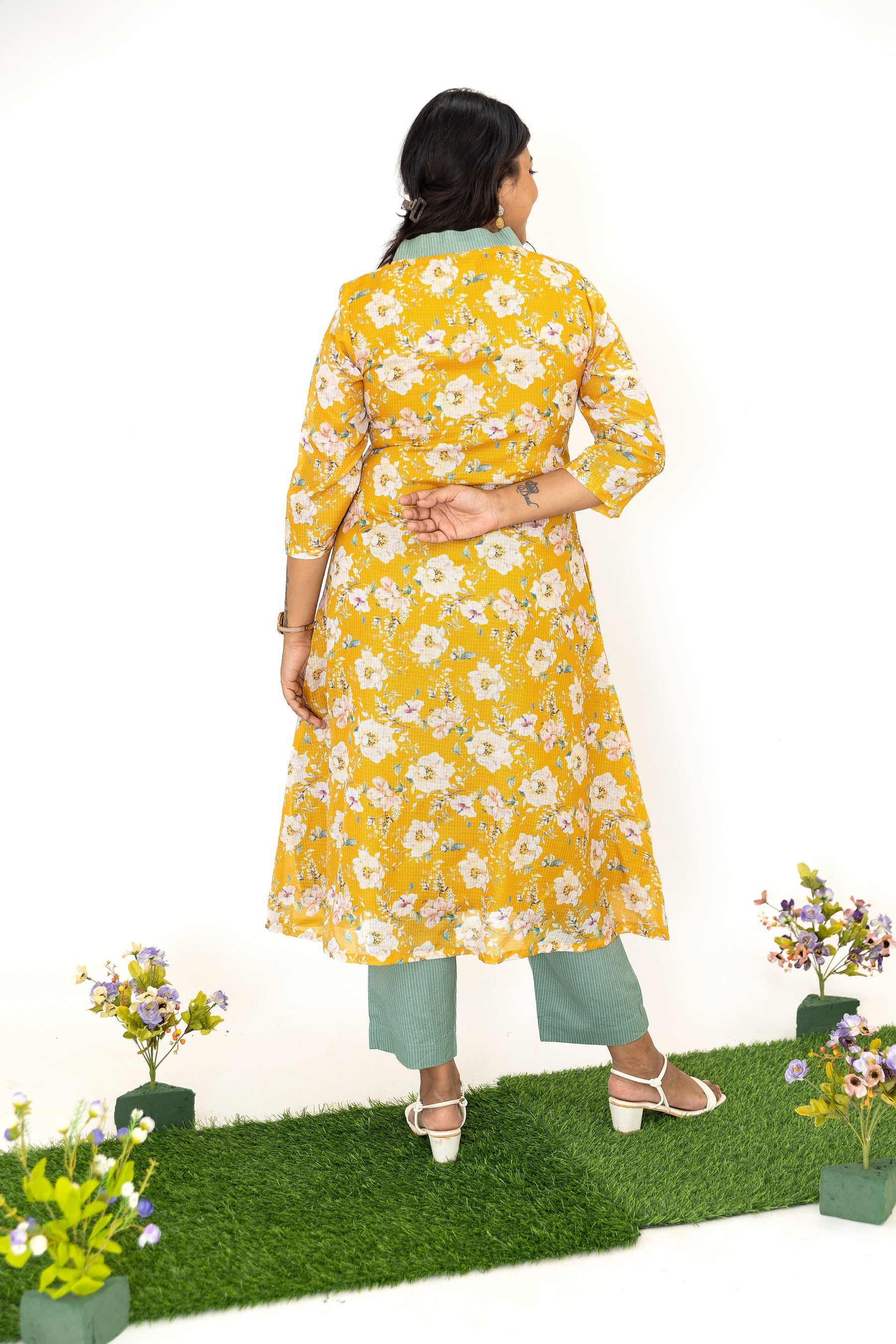 Yellow Kota Suit Set