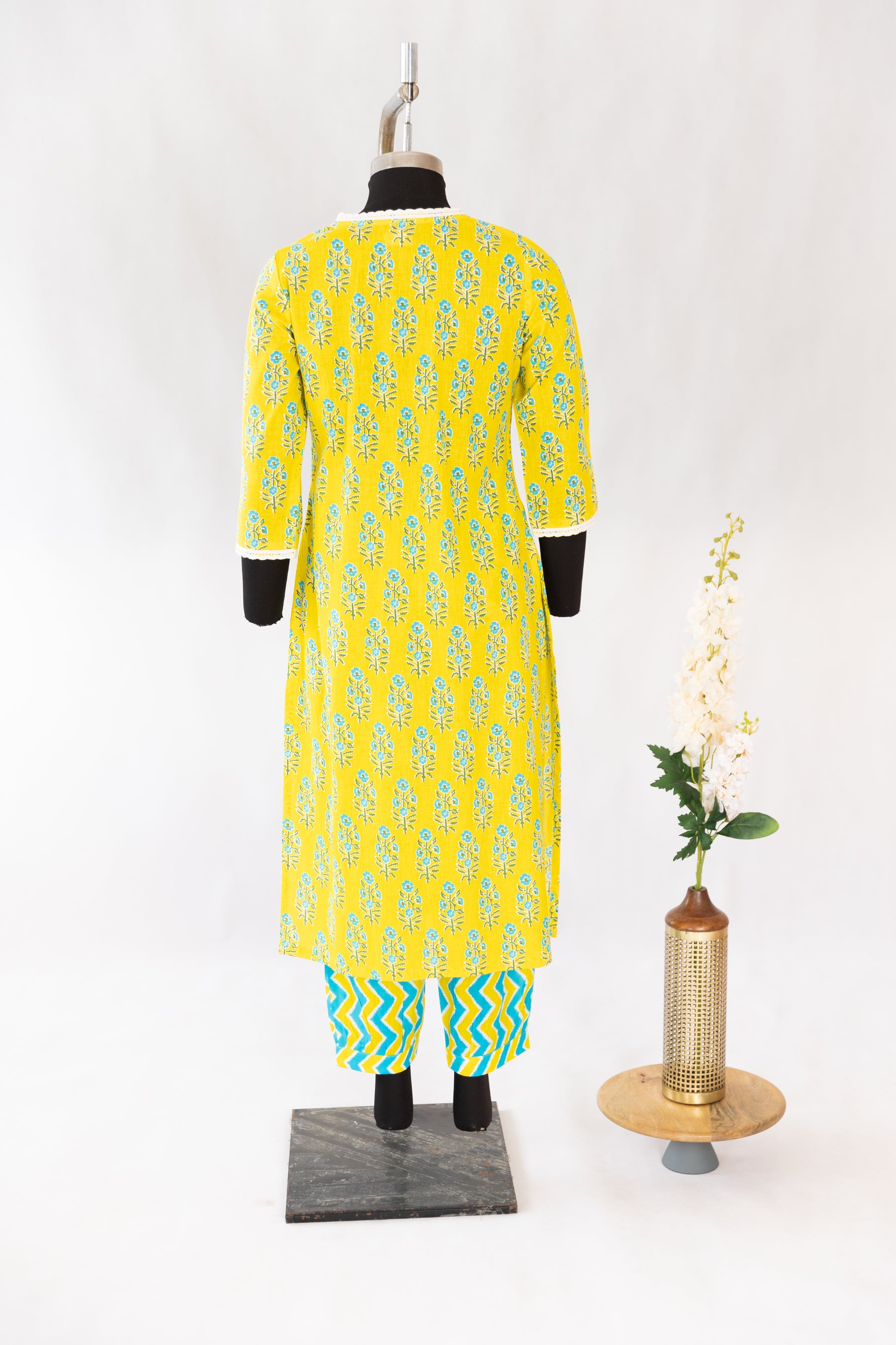 Lemon yellow suit set -Maternity wear