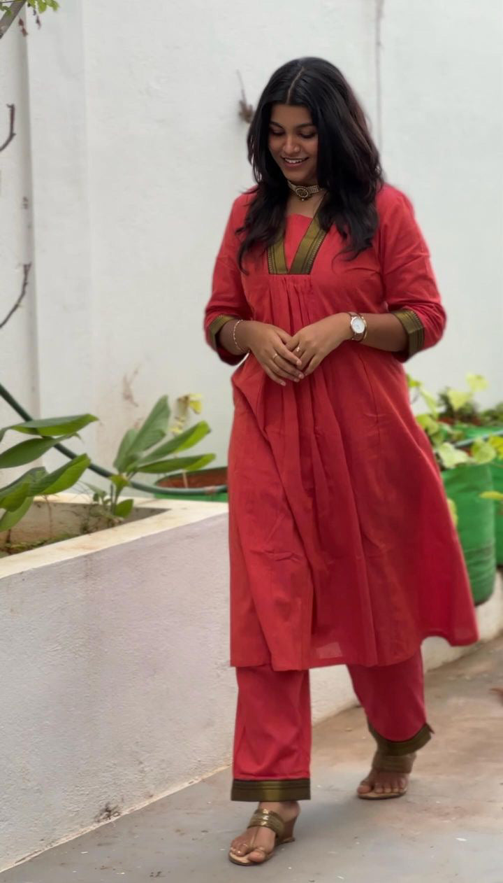 Red Ethnic Suit