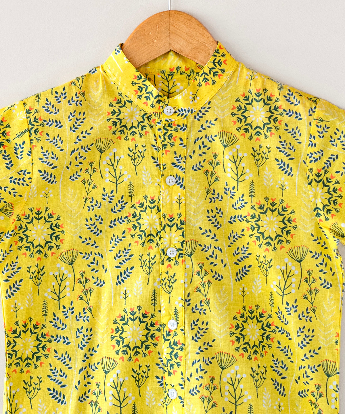 Yellow Floral  Shirt