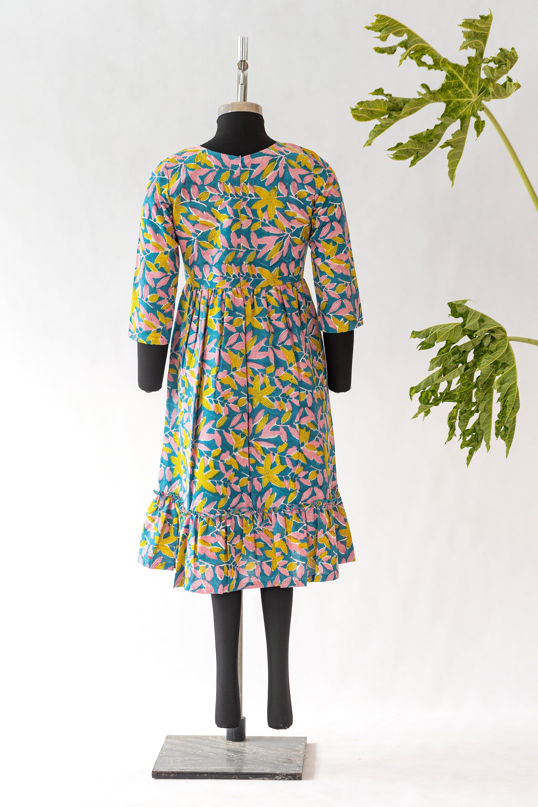 Tropical Leaves Dress - Maternity Wear