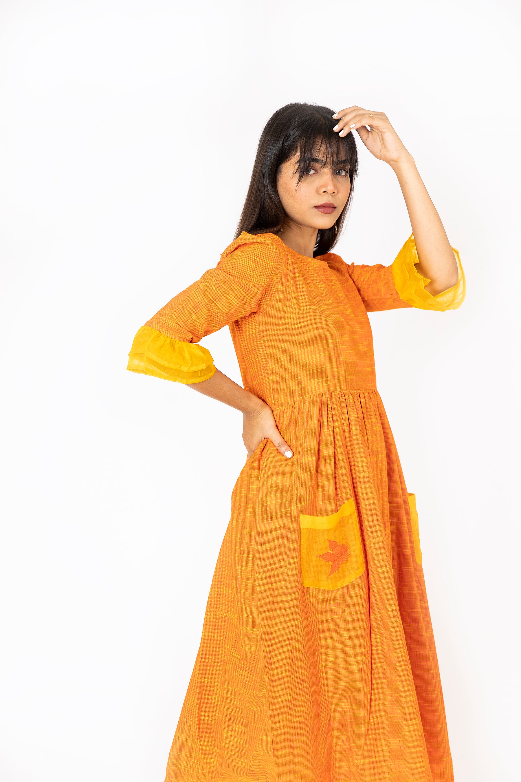 Orange Mittai Dress